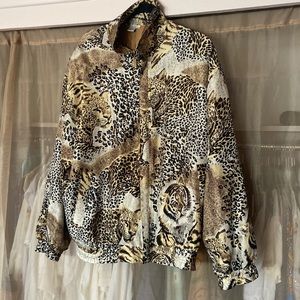 Fuda International Vintage windbreaker jacket 100% silk like new